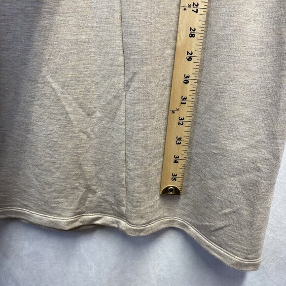 Calvin Klein Round Neck Drawstring Waist Sleeveless Dress Women Medium Beige - Picture 4 of 16